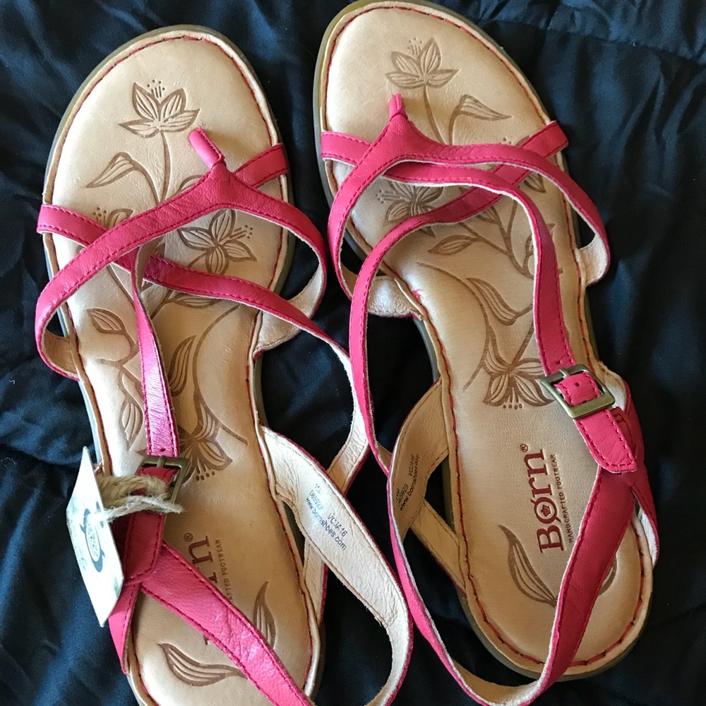 Sz11 NEW Born Sandals (Red)